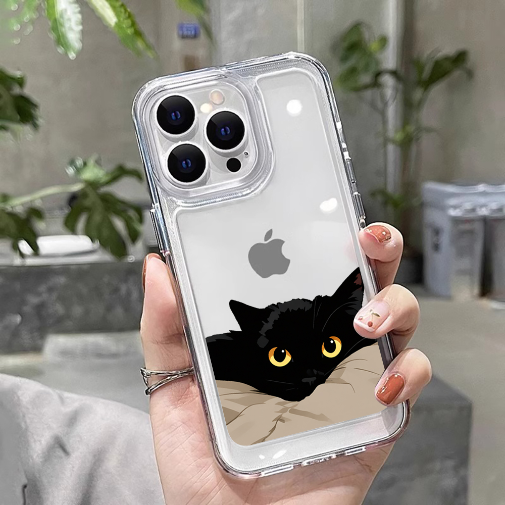 Xiaomi Redmi Note 13 - Coque de téléphone chat noir, Couple