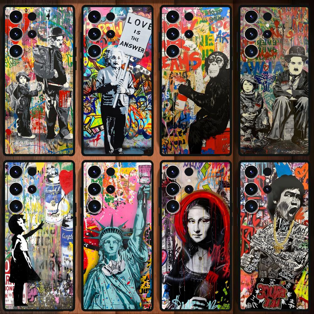 Samsung Galaxy S25 - Banksy Graffiti Art coque de téléphone