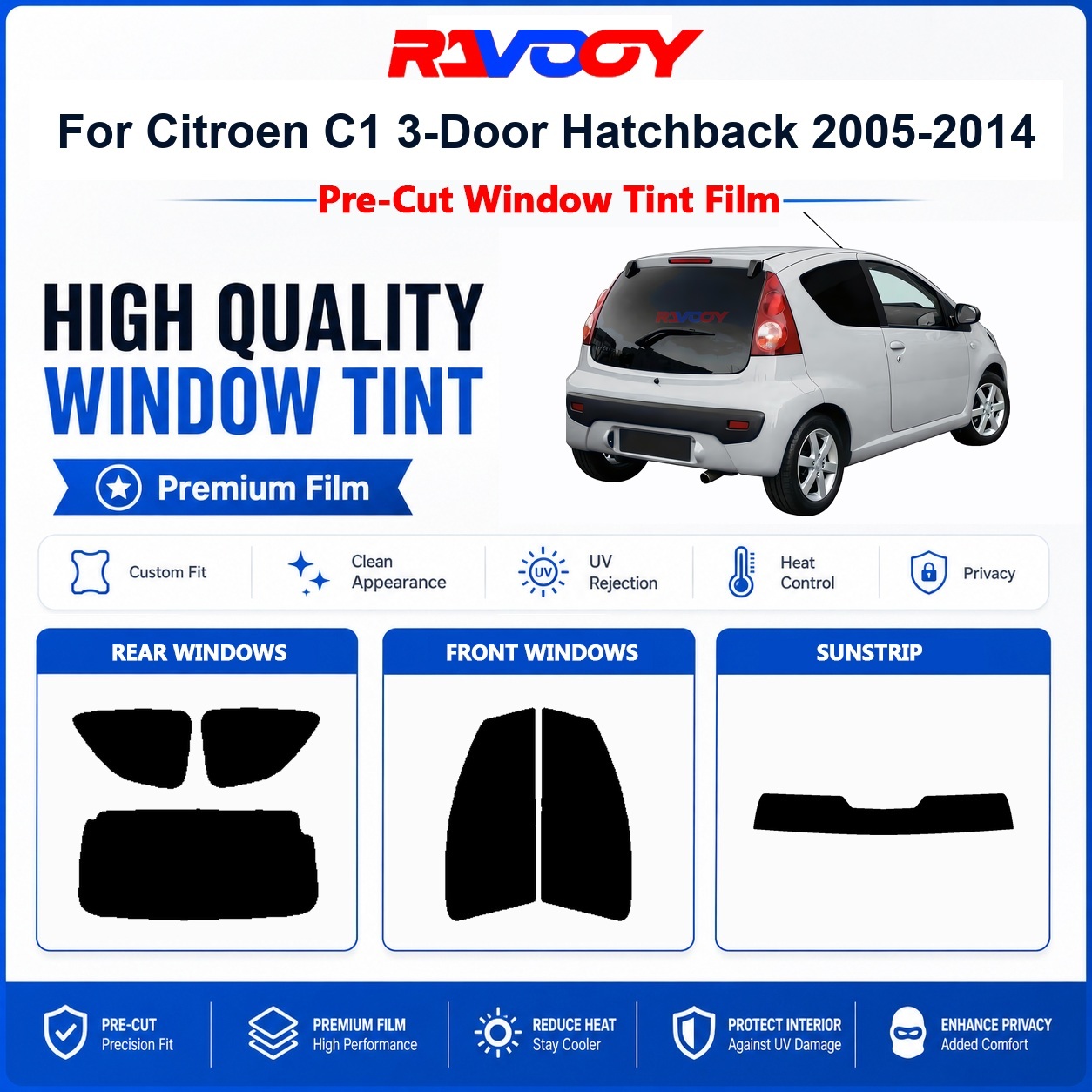 Privacy Screen Protector - Film teinté pour vitres de voiture