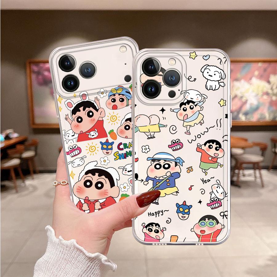 Apple Iphone 15 Pro Max - Coque souple Cra-yons Shin-chans pour iPhone