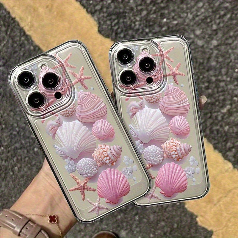 Apple Iphone 15 Pro Max - Coque de téléphone tendance rose coquillage