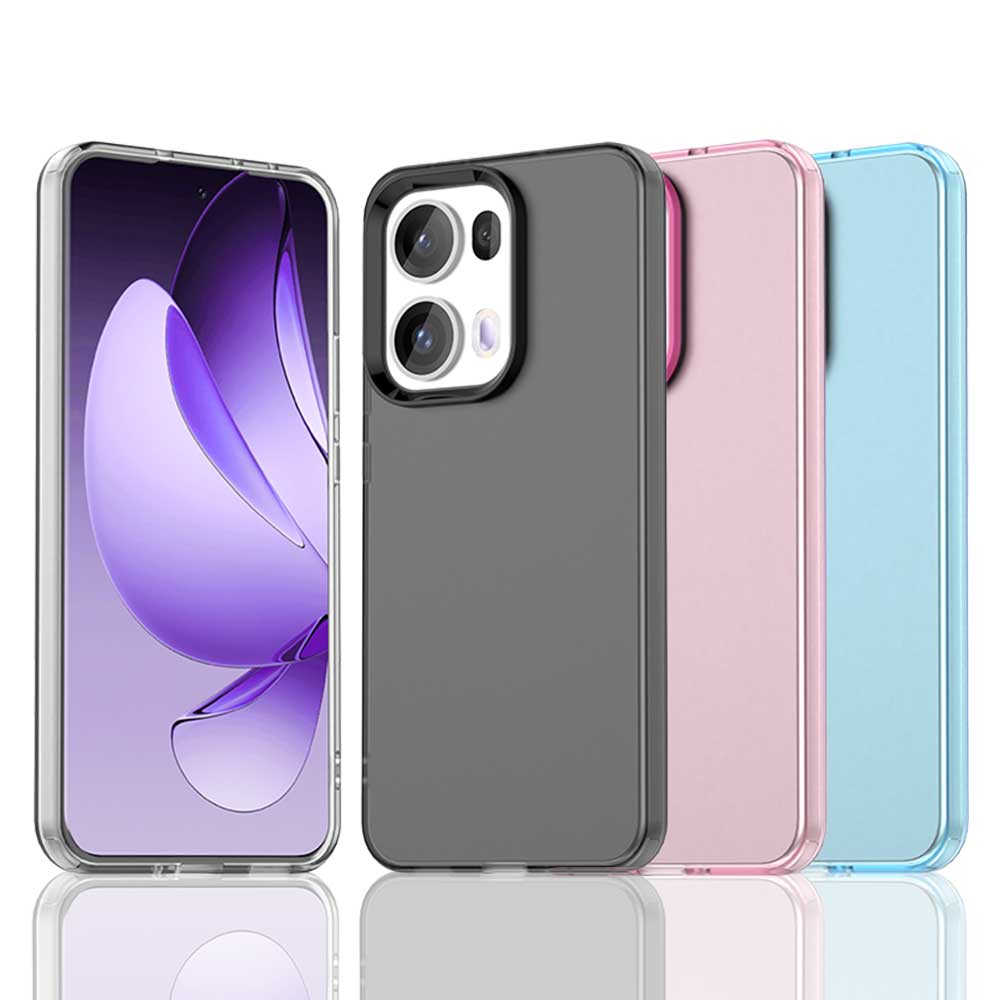 Oppo Reno 12 - Étui translucide mat de couleur bonbon