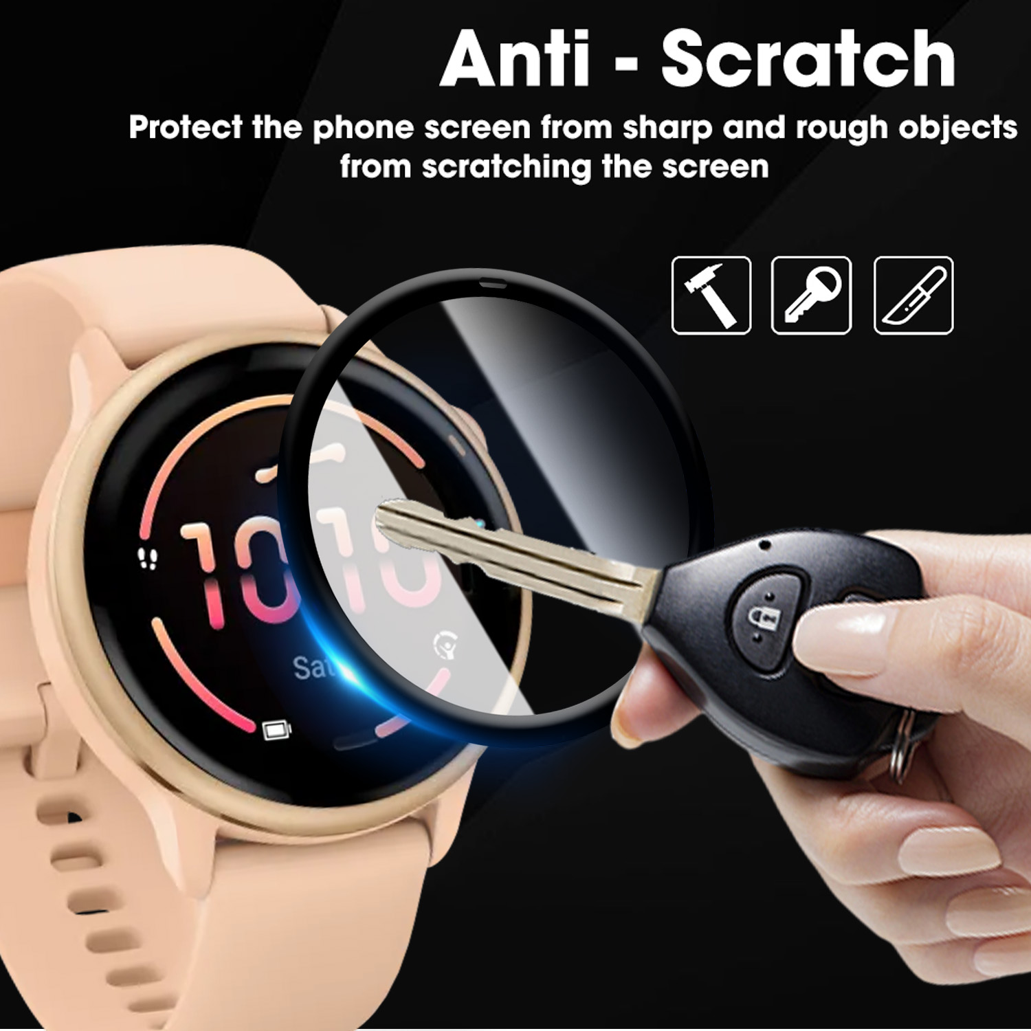 Curved Edge Screen - Protecteurs d'écran flexibles pour montre connectée