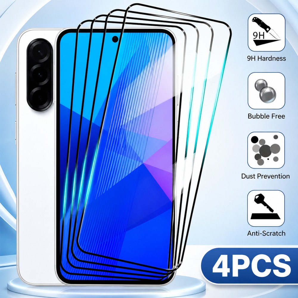 Realme C67 - Protecteur d'écran, 4 pièces, en verre