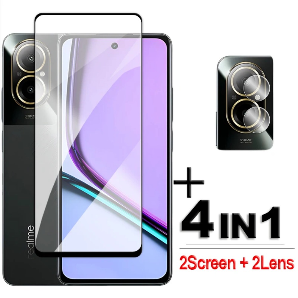 Realme C67 - Verre trempé 4 en 1 pour